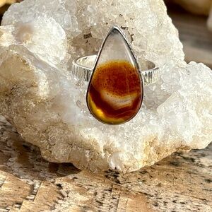 NEW! Tube Agate Ring